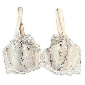 Soma Sensuous Lace Unlined Bra Beige 36DDD
